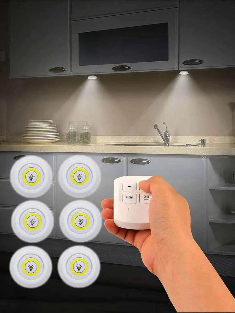 Set Luz Led Inalambricas Control Remoto