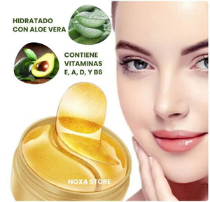 🍃Mascarilla Individual Reductora De Ojeras revitalizante 🍃 (60 unidades) Mirada D'oro™