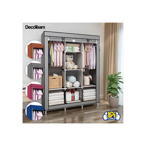 Closet Ropero de Tela Armable Decoteam con 8 Estantes